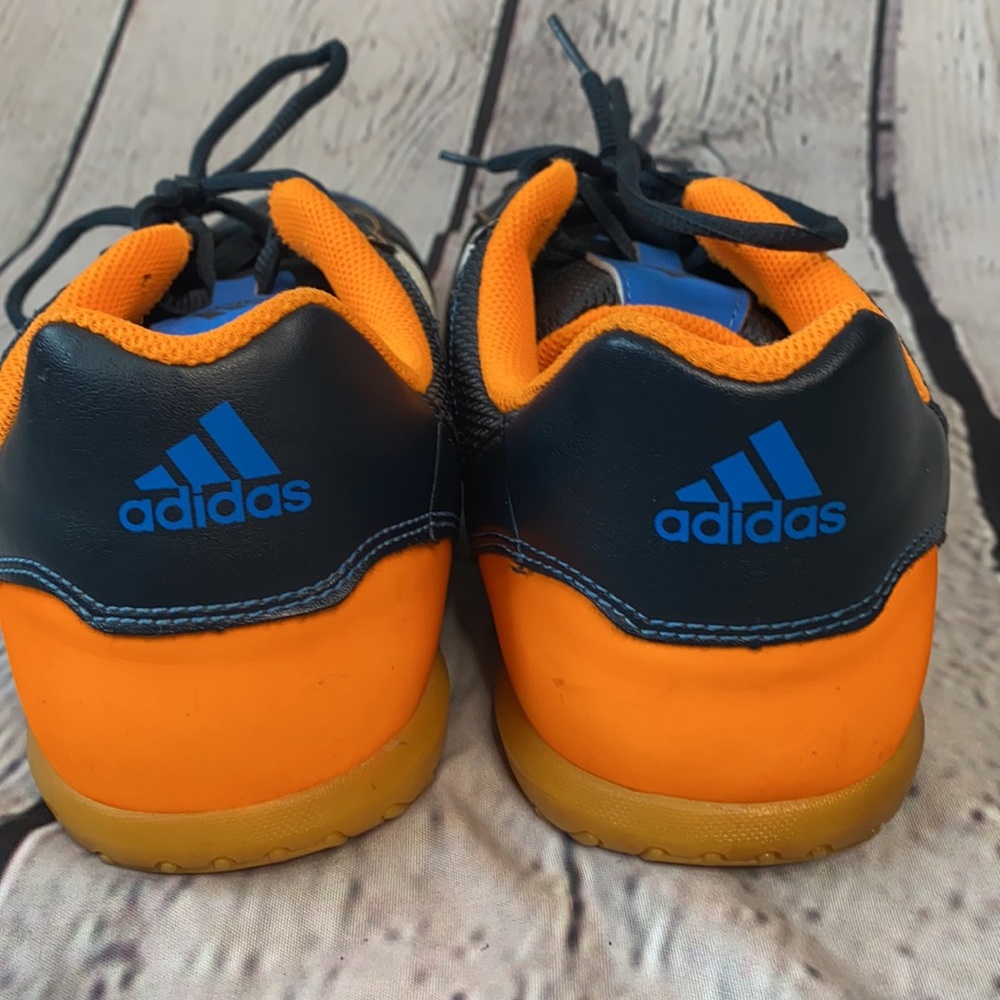 Adidas Super Sala Core Navy blue orange indoor soccer athletic sneakers 11 - Picture 6 of 9